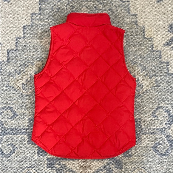 J. Crew Excursion Red Quilted Down Puffer Vest - Picture 7 of 9